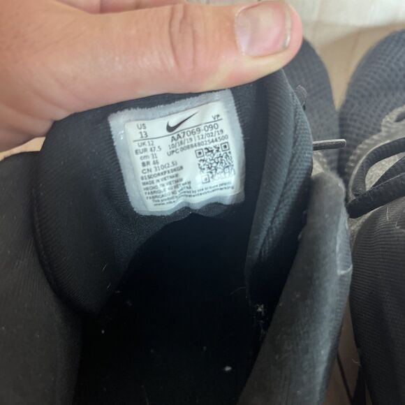 Nike Mens Air Precision 2 AA7069-090 Black Gold White Sneakers Shoes Size 13 - Picture 6 of 16